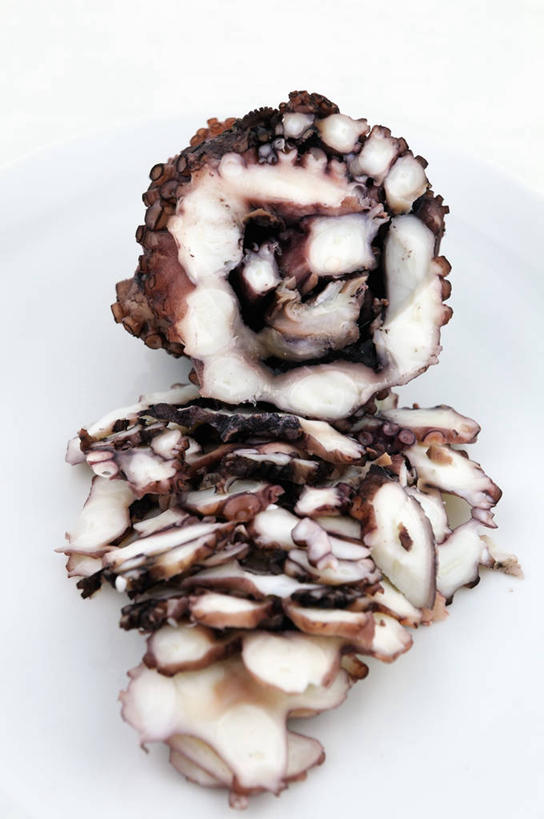 海鲜,无人,竖图,俯视,室内,特写,白天,白色背景,餐桌,桌子,鱿鱼,切开,阴影,反射,影子,水产,海洋生物,切,摄影,影棚,餐台,水生动物,海产品,水生物,剖面,海底动物,切面,柔鱼,枪乌贼,彩图,高角度拍摄,影棚拍摄,拍摄