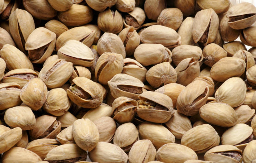 无人,横图,俯视,室内,特写,白天,一堆,许多,阴影,堆叠,堆积,反射,影子,坚果,很多,干果,堆,无名子,开心果,胡棒子,绿仁果,彩图,高角度拍摄