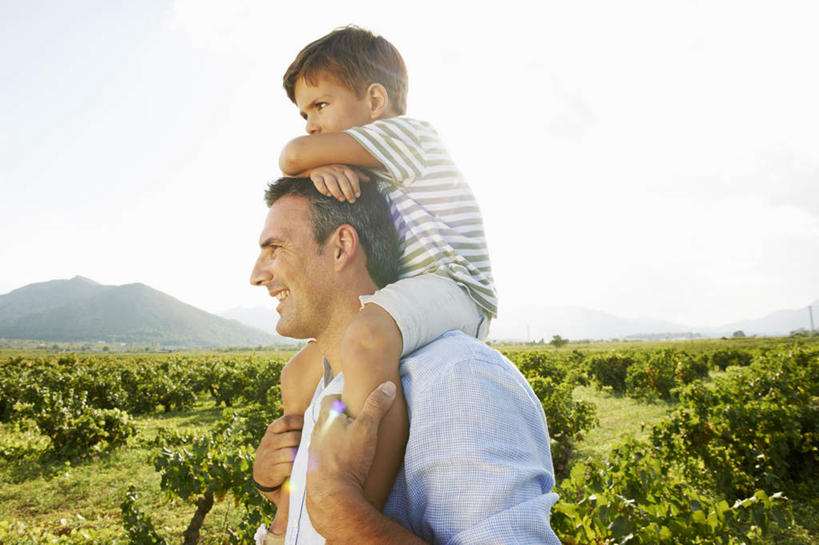 西方人,儿童,中年人,两个人,家庭,父亲,儿子,果园,站,笑,微笑,露齿笑,横图,室外,白天,侧面,衬衫,纯洁,草地,草坪,山,田园,植物,葡萄,水果,欧洲,欧洲人,阴影,条纹,服装,新鲜,光线,影子,山峰,生食,食品,果实,山峦,注视,休闲装,葡萄园,架子,草,食物,小孩,骑,衣服,绿色,阳光,庄园,观察,看,扛,趴着,站着,休闲,温暖,温馨,父子,一家人,休闲服,父爱,可爱,童年,童趣,服饰,有机食品,绿色食品,观看,支撑,固定,和睦,察看,关注,葡萄架,童真,烂漫,无邪,扛在肩上,骑在肩上,天真,男孩,男人,男性,中年男性,白种人,孩子,山葫芦,蒲桃,草龙珠,趴,站立,半身,彩图,衬衣,融洽,男生