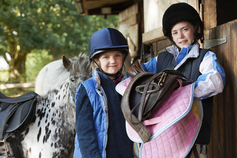 西方人,儿童,两个人,家庭,家,木屋,站,捧,笑,微笑,露齿笑,横图,室外,白天,正面,纯洁,草地,草坪,植物,马,野生动物,帽子,欧洲,欧洲人,阴影,服装,朦胧,模糊,光线,头盔,影子,注视,休闲装,一匹,住宅,座位,马鞍,草,树,树木,小孩,衣服,绿色,阳光,自然,动物,安全帽,观察,看,站着,休闲,温暖,温馨,一家人,休闲服,可爱,童年,童趣,运输,服饰,牲畜,生长,成长,观看,和睦,察看,关注,马术帽,童真,烂漫,无邪,马具,天真,女孩,女人,女性,白种人,端,端着,捧着,手捧,站立,半身,彩图,茅舍,茅屋,棚屋,小木屋,小屋,马术盔,马术头盔,骑马帽,融洽,女生
