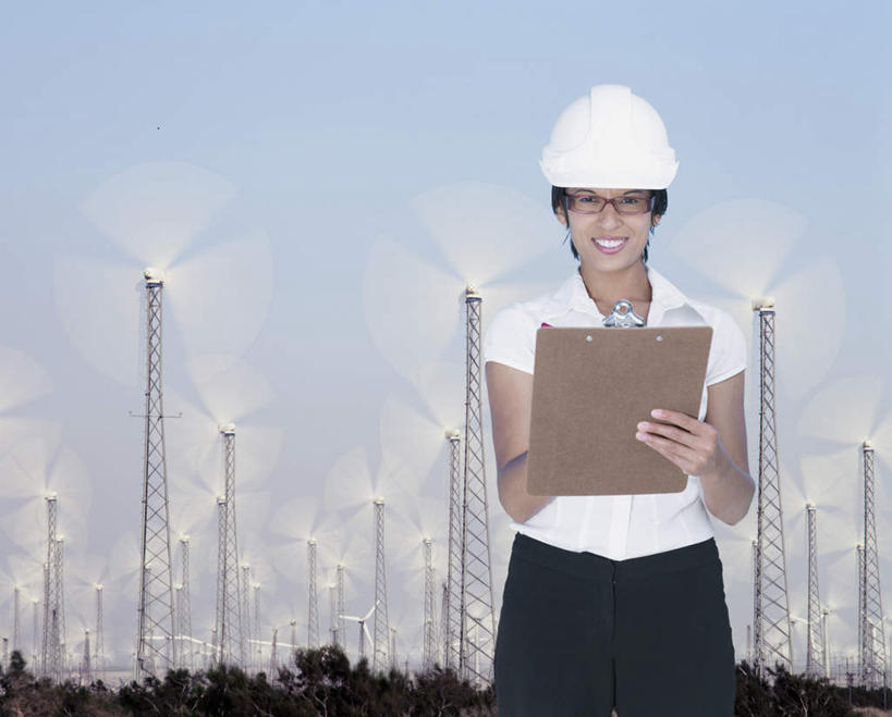 西方人,一个人,站,笑,微笑,露齿笑,横图,室外,白天,正面,衬衫,裙子,农业,风能,风力发电机,草地,草坪,植物,风车,帽子,欧洲,欧洲人,仅一个女性,仅一个人,许多,握,写字,阴影,环保,电力,光线,头盔,影子,拿,拿着,注视,设备,长裙,草,排列,蓝色,白色,黑色,蓝天,天空,阳光,安全帽,天,观察,看,站着,仅一个中年女性,发电,机械,握着,工业,能源,晴朗,观看,半身裙,资源,察看,书写,风力机,队列,关注,记录板,利用,低碳,记事板,万里无云,风力发电,女人,女性,中年女性,白种人,晴空,晴空万里,站立,半身,彩图,衬衣