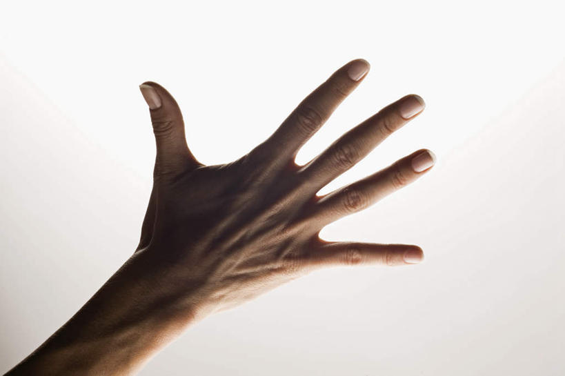 西方人,手,一个人,横图,室内,特写,白天,欧洲,欧洲人,仅一个年轻女性,仅一个女性,仅一个人,背面,手部,摄影,影棚,单手,张开五指,年轻女性,女人,女性,白种人,半身,彩图,影棚拍摄,拍摄,五指张开