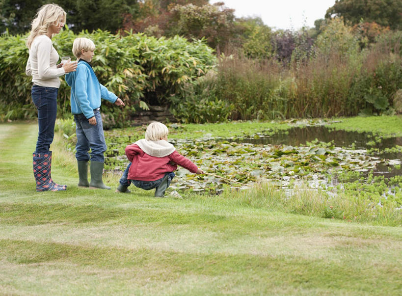 西方人,儿童,三个人,家庭,站,蹲,横图,室外,白天,纯洁,草地,草坪,树林,植物,欧洲,欧洲人,握,指,服装,拿,拿着,注视,休闲装,方向,草,树,树木,小孩,背面,衣服,绿色,自然,观察,看,手势,站着,休闲,温暖,温馨,一家人,休闲服,可爱,童年,童趣,握着,服饰,生长,成长,观看,和睦,察看,指向,食指,关注,童真,烂漫,无邪,天真,男孩,男人,男性,女孩,女人,女性,白种人,蹲着,站立,彩图,全身,融洽,男生,女生