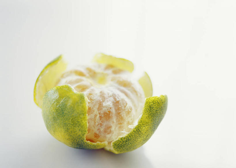 无人,横图,俯视,室内,特写,白天,白色背景,柑橘,水果,阴影,新鲜,反射,影子,生食,食品,果实,果皮,食物,一个,摄影,有机食品,绿色食品,影棚,单个,桔子皮,橘子皮,柑桔,橘子,桔子,彩图,高角度拍摄,影棚拍摄,拍摄,大红蜜橘,大红袍,红橘,黄橘,宽皮橘