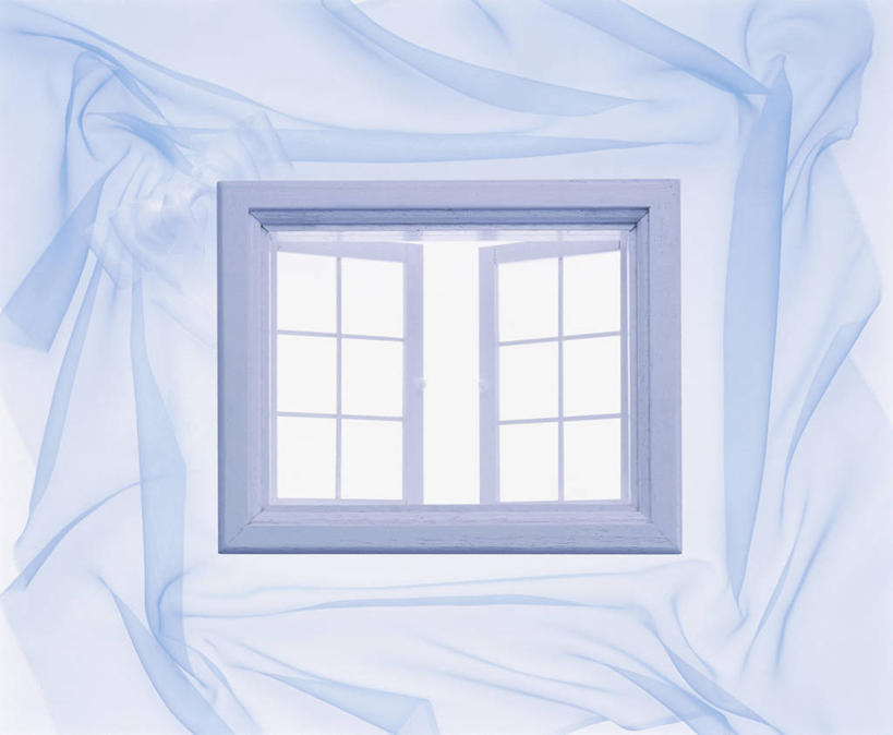 无人,横图,室内,白天,正面,数码,科技,窗户,阴影,柔软,透明,网络,布,墙,高光,几何,计算机图形,合成,布纹,玻璃窗,墙壁,墙面,蓝色,打开,轻薄,飘逸,布匹,电脑合成图,数码合成图,开启,合成图,写实,具体,具象,理智,沉静,冷色,高深,冷淡,雪纺,彩图,丝织物,乔其纱,乔其绉,乔琪纱