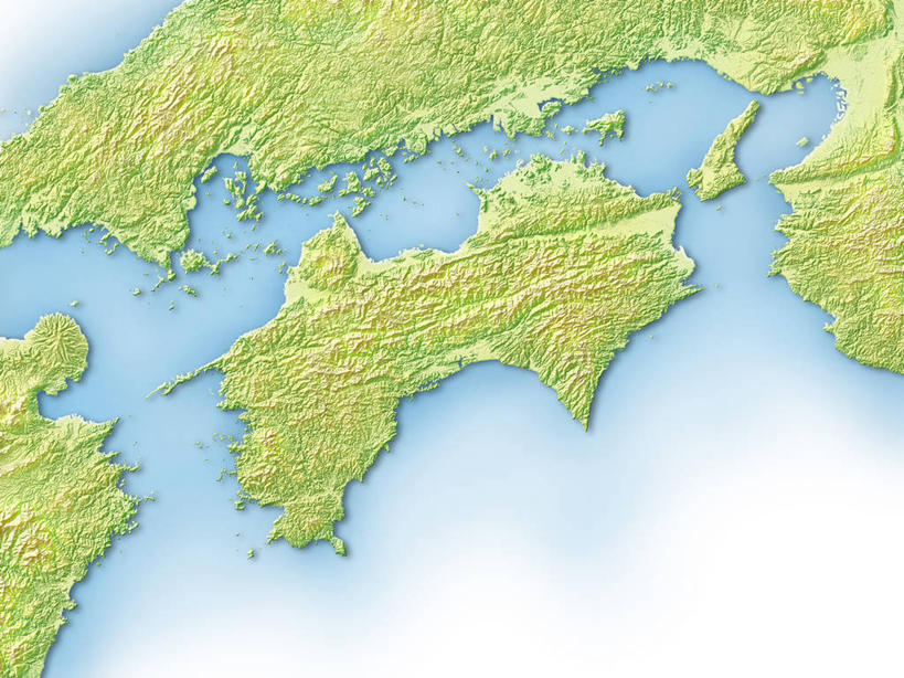 无人,横图,室内,白天,白色背景,正面,数码,科技,道路,地图,日本,亚洲,阴影,网络,信息,交通,高光,几何,计算机图形,合成,方向,蓝色,绿色,引导,指引,电脑合成图,数码合成图,合成图,东亚,日本国,写实,具体,具象,四国地方,四国,四国岛,彩图,导航