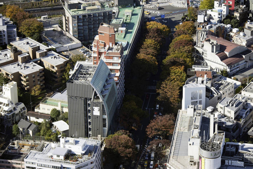 无人,高楼大厦,横图,俯视,航拍,室外,白天,度假,美景,植物,城市风光,城市,大厦,道路,建筑,路,摩天大楼,公路,汽车,东京,日本,亚洲,阴影,光线,影子,景观,交通,娱乐,建设,车,树,树木,绿色,阳光,自然,交通工具,轿车,享受,休闲,景色,放松,生长,成长,鸟瞰,载具,东亚,本州,关东地方,本州岛,日本国,东京都,涩谷区,原宿,表参道,马路,彩图,高角度拍摄,大楼,高层建筑,高楼,摩天楼