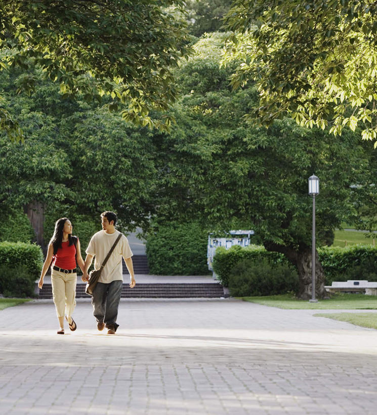两个人,学校,走,竖图,室外,白天,正面,爱情,植物,指示牌,亚洲,阴影,服装,包,标志,文字,影子,绿叶,浪漫,走着,注视,休闲装,黄种人,标识,校园,灯,树,树木,树叶,衣服,观察,看,休闲,休闲服,恩爱,恋人,服饰,观看,单肩包,察看,关注,男人,男性,年轻男性,年轻女性,女人,女性,亚洲人,情侣,拉手,散步,手拉手,彩图,全身,伴侣