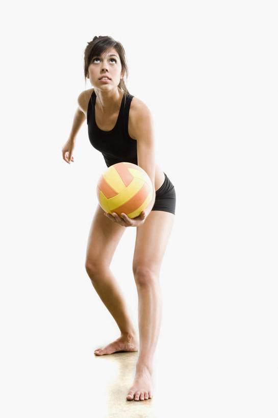 西方人,一个人,运动员,站,竖图,室内,白天,白色背景,正面,运动服,排球,欧洲,欧洲人,仅一个年轻女性,仅一个女性,仅一个人,握,准备,阴影,服装,反射,影子,排球装备,注视,光脚,运动器械,一个,衣服,观察,看,站着,赤脚,健身器械,握着,摄影,服饰,影棚,单个,观看,察看,衣着,穿着,关注,健身器材,衣饰,排球运动,年轻女性,女人,女性,白种人,体育运动员,运动选手,站立,彩图,全身,影棚拍摄,拍摄,运动器材,运动装