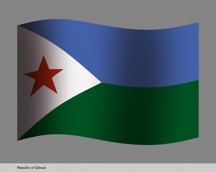 无人,横图,插画,室内,白天,正面,数码,科技,旗帜,国旗,非洲,吉布提,一面,阴影,灰色背景,曲折,弯曲,光线,网络,格子,三角形,影子,星星,高光,几何,计算机图形,合成,图画,画,一个,蓝色,绿色,白色,星形,蜿蜒,单个,电脑合成图,数码合成图,漫画,五角形,写实,具体,具象,阿非利加洲,东非,吉布提共和国,旗,五角星,彩图