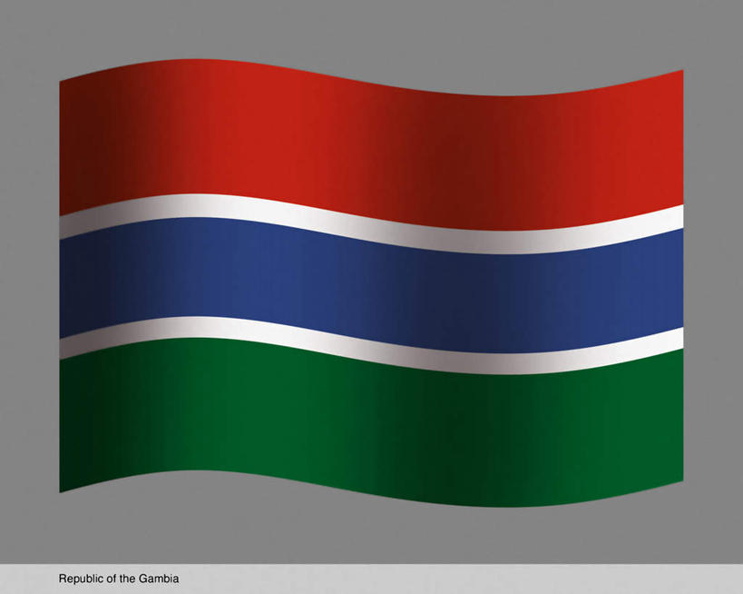 无人,横图,插画,室内,白天,正面,数码,科技,旗帜,国旗,非洲,冈比亚,一面,阴影,灰色背景,条纹,曲折,弯曲,光线,网络,影子,高光,几何,计算机图形,合成,图画,画,一个,红色,蓝色,绿色,白色,蜿蜒,单个,电脑合成图,数码合成图,漫画,写实,具体,具象,阿非利加洲,西非,冈比亚共和国,旗,彩图