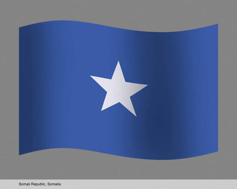 无人,横图,插画,室内,白天,正面,数码,科技,旗帜,国旗,非洲,索马里,一面,阴影,灰色背景,曲折,弯曲,光线,网络,影子,星星,高光,几何,计算机图形,合成,图画,画,一个,蓝色,白色,星形,蜿蜒,单个,电脑合成图,数码合成图,漫画,五角形,写实,具体,具象,阿非利加洲,索马里半岛,索马里联邦,索马里联邦共和国,旗,五角星,彩图
