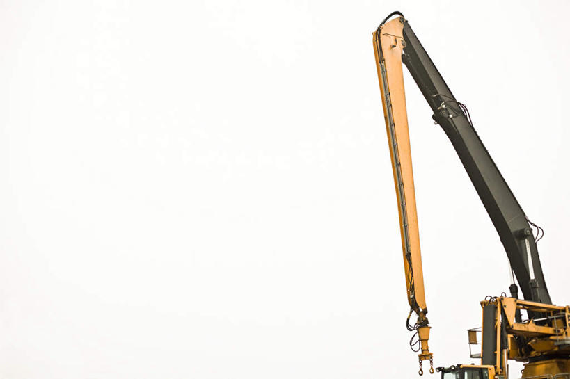 无人,横图,室外,白天,仰视,技术,建筑,设备,吊车,施工,天空,交通工具,天,机械,起重机,晴朗,工程,载具,万里无云,工作车,施工车,汽车吊,晴空,晴空万里,彩图,低角度拍摄