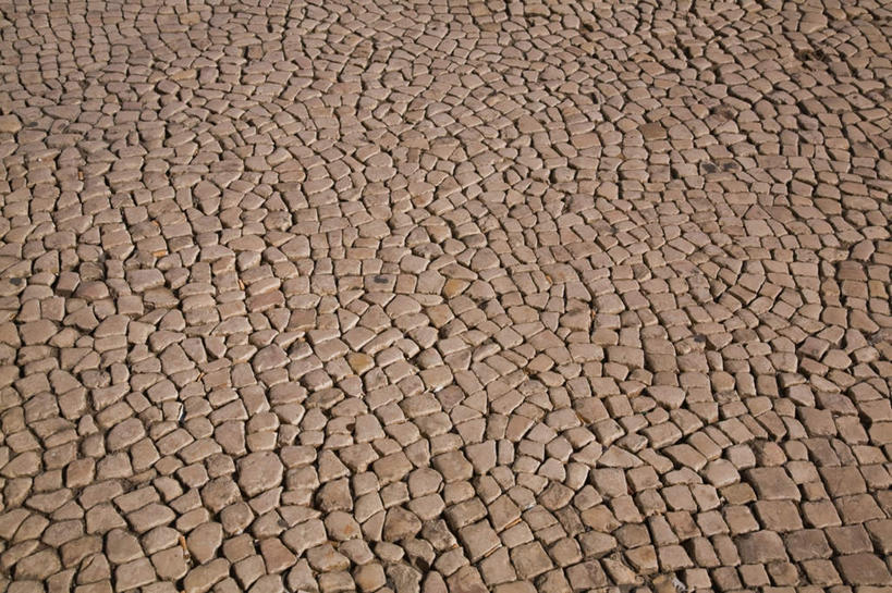 无人,横图,室外,白天,正面,石头,道路,路,公路,葡萄牙,欧洲,石子,褐色,交通,南欧,葡萄牙共和国,石块,岩石,马路,彩图