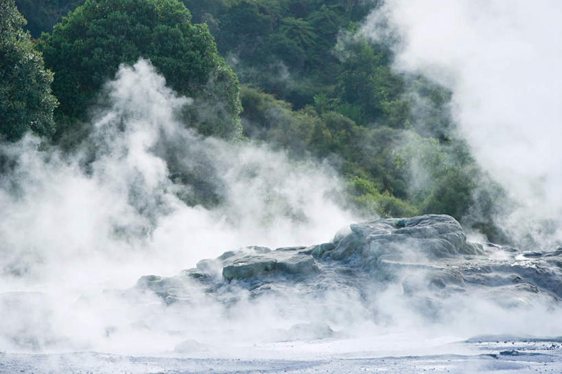 无人,横图,室外,白天,正面,旅游,度假,石头,美景,温泉,植物,雾,新西兰,沸腾,蒸汽,石子,景观,水蒸气,雾气,娱乐,树,树木,绿色,自然,享受,休闲,温暖,景色,放松,泉水,生长,温和,成长,气体,自然风光,大洋洲,沉积岩,蒸发,纽西兰,长白云之乡,新西兰北岛,地热,水成岩,罗托鲁阿,罗托鲁瓦,石块,岩石,彩图