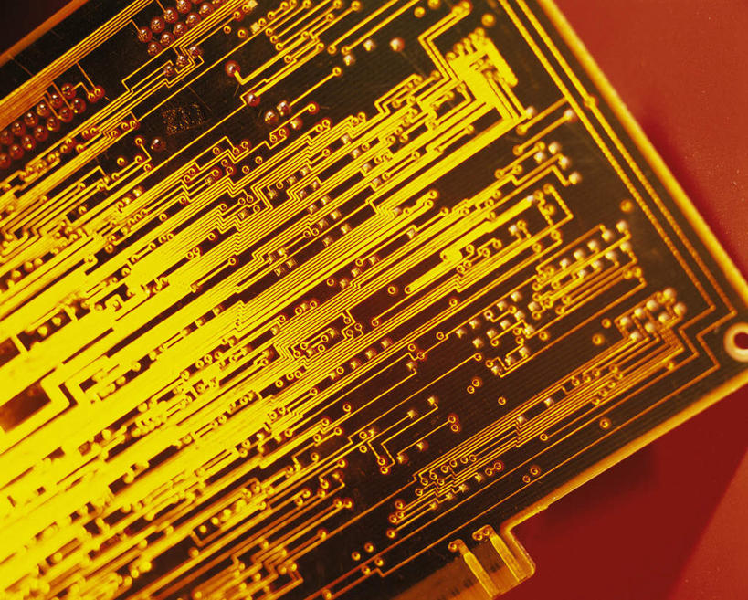 无人,横图,室内,特写,白天,正面,科技,静物,橙色背景,阴影,反射,电路板,影子,工业,摄影,影棚,未来,产业,计算机,彩图,影棚拍摄,拍摄