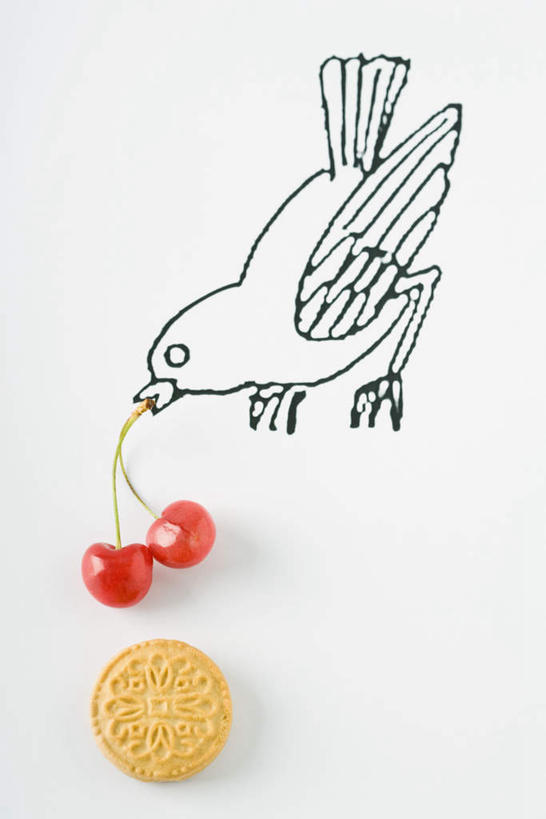 无人,吃,竖图,俯视,插画,室内,特写,白天,数码,科技,鸟,樱桃,水果,阴影,新鲜,网络,鸟类,生食,食品,果实,高光,几何,计算机图形,合成,图画,画,食物,两个,红色,饼干,有机食品,绿色食品,电脑合成图,数码合成图,啄,叼,漫画,写实,具体,具象,樱珠,莺桃,英桃,楔桃,牛桃,荆桃,嚼,食,彩图,高角度拍摄