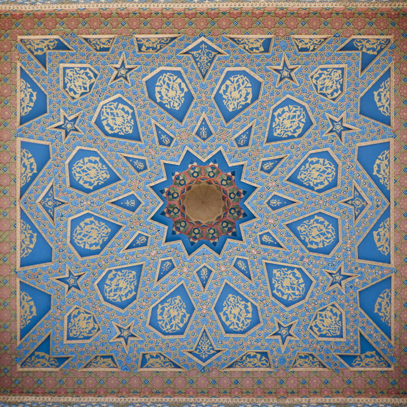 无人,方图,室内,特写,白天,仰视,乌兹别克斯坦,亚洲,花纹,装饰,环绕,围绕,圆形,图形,圆,屋顶,几何,顶棚,环抱,蓝色,华丽,修饰,点缀,中亚,数学,衬托,美观,雅致,雅观,萦绕,乌兹别克斯坦共和国,布哈拉,彩图,低角度拍摄,几何图形,平面图形