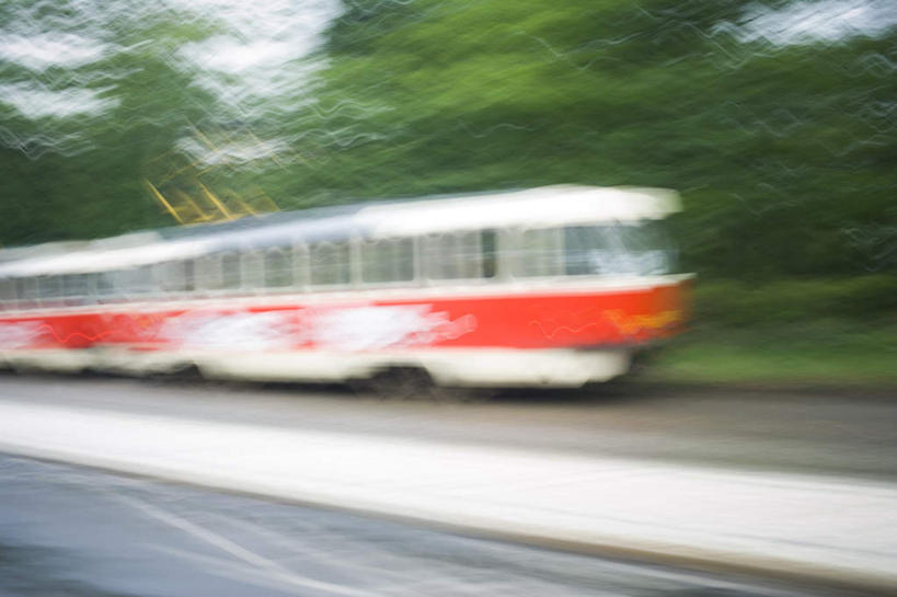 无人,横图,室外,白天,正面,树林,植物,道路,路,公路,公共汽车,朦胧,模糊,分界线,巴士,停车线,公交车,交通,车,树,树木,绿色,自然,交通工具,生长,成长,车行道,车行道分界线,迅速,快速,载具,标线,车行线,疾速,马路,彩图