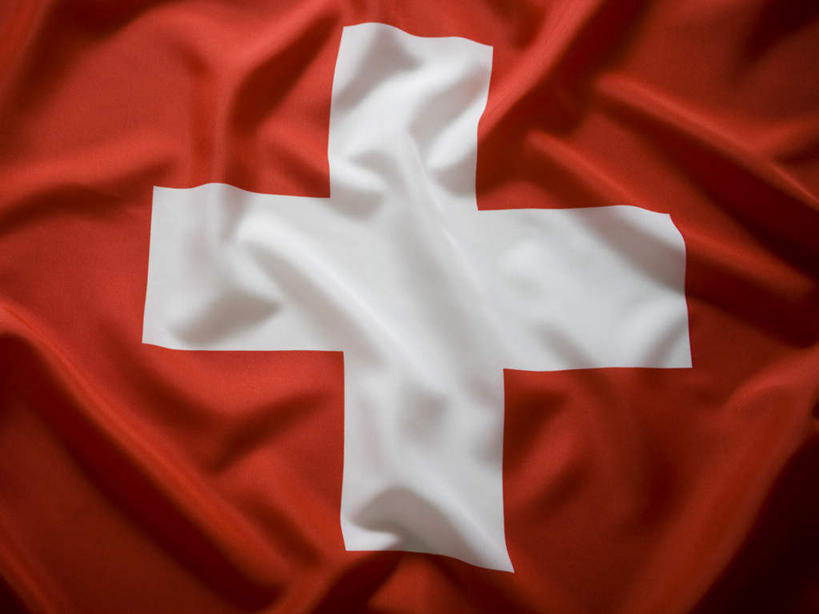 无人,横图,俯视,室内,特写,白天,静物,旗帜,国旗,瑞士,欧洲,褶皱,十字架,红色,白色,摄影,影棚,中欧,瑞士联邦,旗,彩图,高角度拍摄,影棚拍摄,拍摄