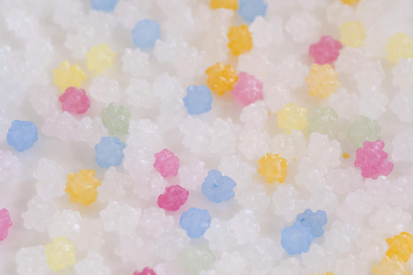 无人,横图,俯视,室内,特写,白天,静物,一堆,许多,堆叠,堆积,芳香,粉红,球,粉色,黄色,蓝色,绿色,白色,球体,堆,彩图,高角度拍摄