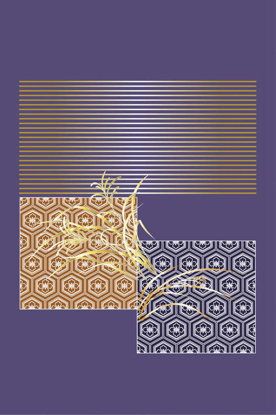 无人,竖图,插画,室内,白天,正面,数码,科技,植物,叶子,一排,许多,阴影,花纹,条纹,紫色背景,整齐,网络,高光,几何,计算机图形,合成,图画,画,排列,绿色,电脑合成图,数码合成图,队列,漫画,写实,具体,具象,彩图