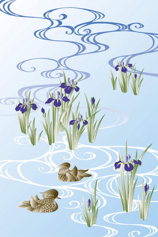 无人,竖图,插画,室内,白天,正面,幸福,数码,科技,植物,紫罗兰,鸳鸯,叶子,许多,阴影,波纹,花纹,蓝色背景,盛开,网络,图案,水流,高光,几何,计算机图形,清凉,合成,花蕾,图画,画,花,花瓣,花朵,鲜花,绿色,紫色,水纹,波浪,夏天,花苞,花蕊,两只,游动,电脑合成图,数码合成图,漫画,写实,具体,具象,永恒,质朴,美德,草紫罗兰,草桂花,彩图