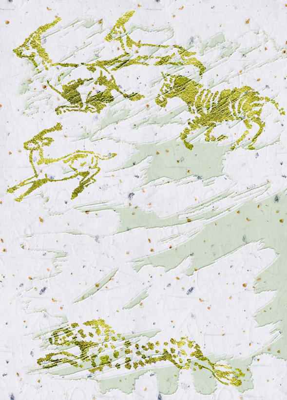 无人,竖图,插画,室内,白天,正面,数码,科技,鹿,马,野生动物,阴影,网络,纹路,纹理,斑点,高光,几何,计算机图形,合成,画,黄色,动物,奔跑,可爱,活泼,电脑合成图,数码合成图,凶猛,污渍,豹,彩图