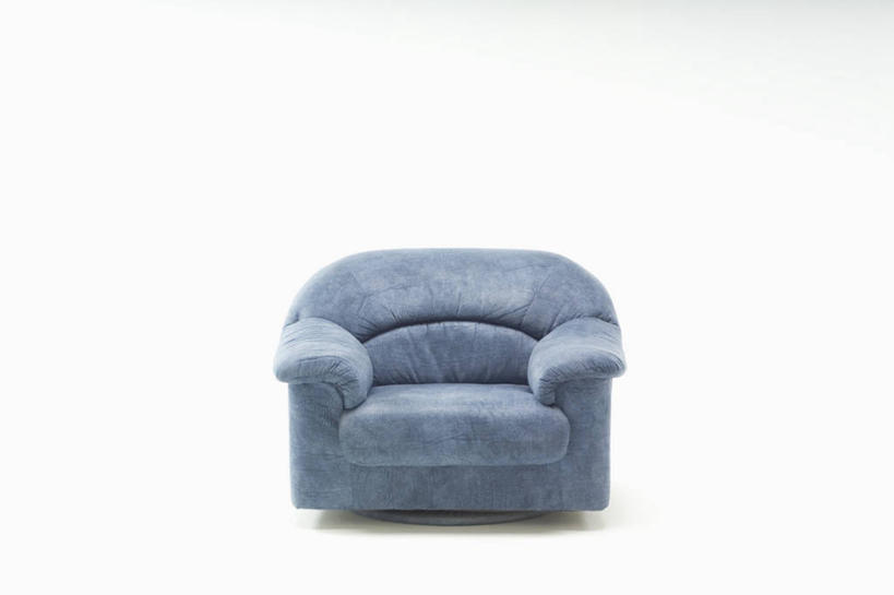 无人,横图,室内,白天,白色背景,正面,沙发,静物,阴影,反射,影子,一个,蓝色,摄影,影棚,单个,布艺沙发,彩图,影棚拍摄,拍摄