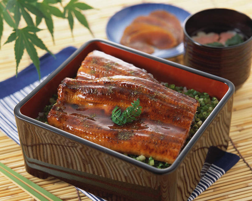 海鲜,鳗鱼,无人,横图,俯视,室内,特写,白天,烹饪,餐桌,桌子,鳗鲡,叶子,阴影,光线,影子,陶瓷,日本料理,料理,食品,绿叶,陶瓷制品,水产,菜肴,美食,海洋生物,食物,容器,碗,日式料理,日式,嫩叶,佳肴,餐台,储藏,储存,水生动物,海产品,水生物,河鳗,海底动物,白鳗,青鳝,风馒,叶,叶片,白鳝,彩图,高角度拍摄,贮存