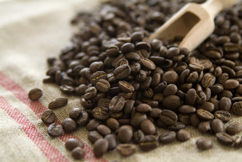 咖啡,无人,横图,俯视,室内,特写,白天,植物,餐桌,桌子,豆,一堆,堆叠,堆积,朦胧,模糊,豆类,豆子,咖啡豆,餐台,堆,豆科,咖啡因,彩图,高角度拍摄