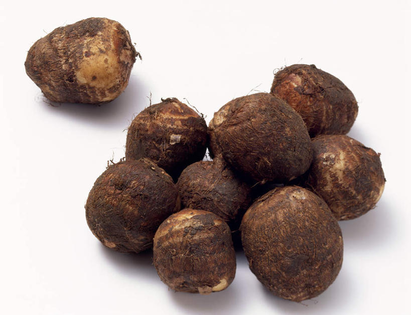 无人,横图,俯视,室内,特写,白天,白色背景,蔬菜,许多,新鲜,芋头,食品,食物,摄影,有机食品,绿色食品,影棚,芋艿,彩图,高角度拍摄,影棚拍摄,拍摄