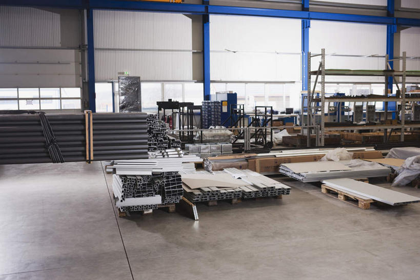 无人,工厂,横图,室内,白天,正面,窗户,墙,仓库,货架,玻璃窗,架子,墙壁,墙面,陈列架,超市货架,彩图,工地,制造厂