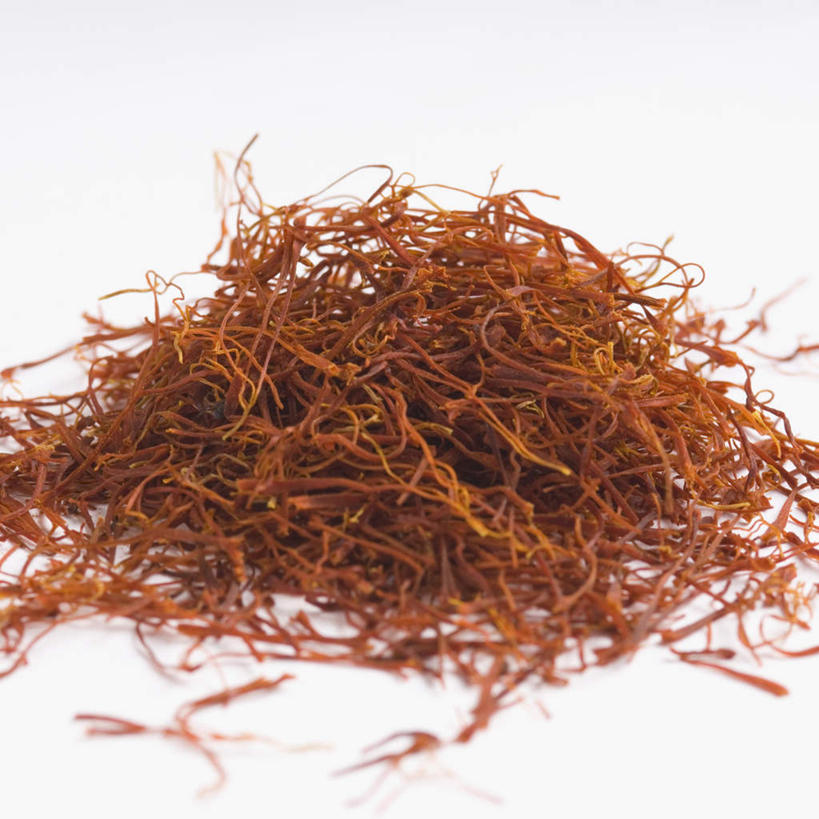 无人,横图,俯视,室内,特写,白天,白色背景,快乐,一堆,许多,堆叠,堆积,调味,香料,佐料,藏红花,摄影,影棚,堆,保护,番红花,配料,西红花,作料,彩图,高角度拍摄,影棚拍摄,拍摄