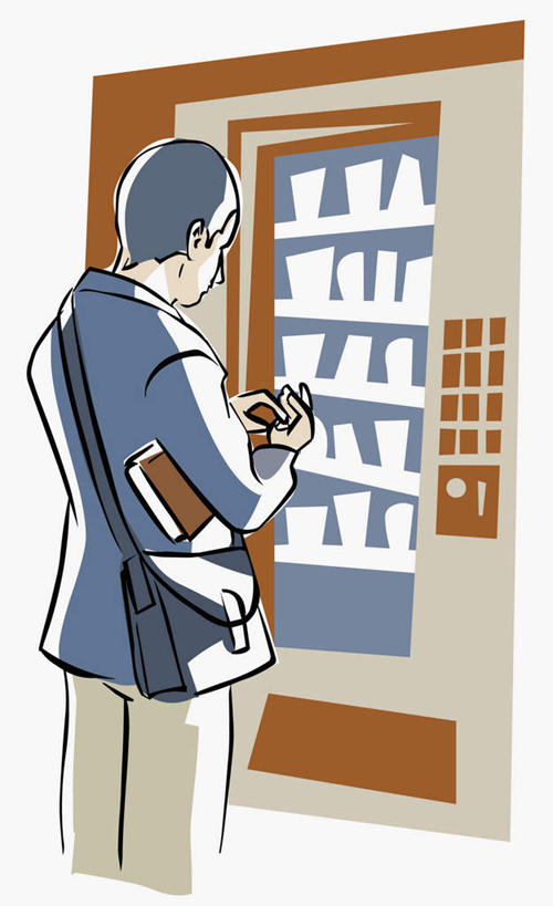 西方人,一个人,无人,站,竖图,插画,室内,白天,正面,购物,消费,机器,数码,科技,欧洲,欧洲人,仅一个男性,仅一个人,仅一个中年男性,握,阴影,反射,网络,包,皮包,影子,高光,几何,计算机图形,合成,图画,设备,自动贩卖机,自动售货机,画,站着,握着,金融,百货,单肩包,电脑合成图,数码合成图,合成图,销售,漫画,贩卖,选购,贸易,写实,具体,具象,男人,男性,中年男性,白种人,站立,半身,彩图