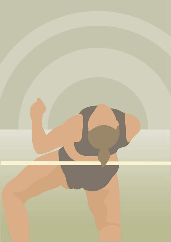 西方人,一个人,无人,运动员,跳,竖图,插画,室内,白天,正面,运动服,锻炼,运动,数码,科技,跳高,欧洲,欧洲人,仅一个年轻女性,仅一个女性,仅一个人,绿色背景,阴影,服装,网络,高光,几何,计算机图形,合成,图画,画,衣服,服饰,电脑合成图,数码合成图,衣着,合成图,穿着,漫画,写实,具体,具象,衣饰,横杆,体育,跳高运动,年轻女性,女人,女性,白种人,体育运动员,运动选手,抬头,跳跃,仰头,半身,彩图,健身,运动装