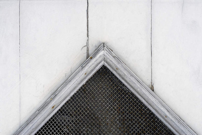 无人,栏杆,横图,室内,特写,白天,正面,静物,金属制品,金属,三角形,图形,墙,围栏,几何,护栏,墙壁,墙面,白色,数学,彩图,几何图形