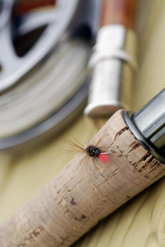 无人,竖图,俯视,室外,特写,白天,阴影,朦胧,模糊,光线,钩子,影子,阳光,渔具,鱼钩,鱼饵,鱼线轮,卷线器,彩图,高角度拍摄,钓鱼