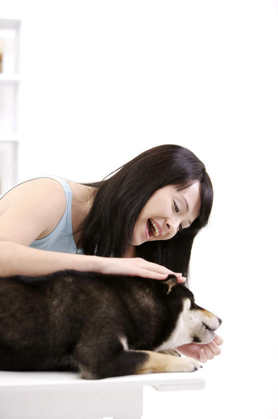 东方人,一个人,坐,笑,摸,微笑,露齿笑,竖图,室内,白天,正面,桌子,宠物,狗,亚洲,仅一个年轻女性,仅一个女性,仅一个人,抚摸,阴影,服装,反射,影子,墙,注视,休闲装,黄种人,墙壁,墙面,一只,衣服,白色,动物,低头,观察,看,趴着,休闲,休闲服,可爱,服饰,观看,察看,关注,秋田犬,忠诚,日本秋田犬,年轻女性,女人,女性,亚洲人,犬,触摸,接触,趴,坐着,半身,彩图