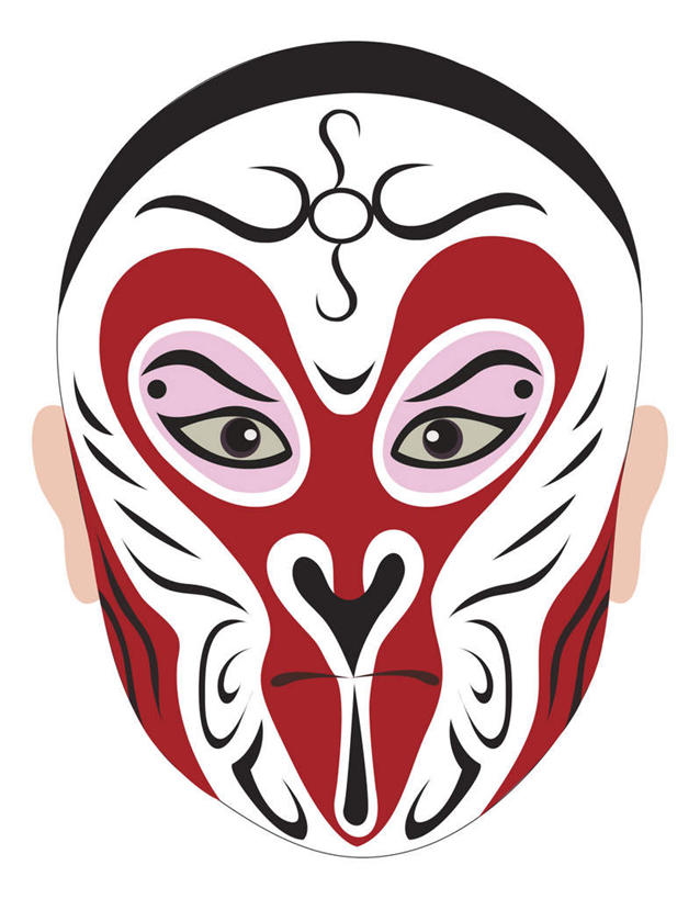 无人,竖图,插画,室内,特写,白天,白色背景,正面,数码,科技,阴影,神话,装饰,网络,面具,高光,几何,计算机图形,合成,图画,文化,画,一个,红色,白色,黑色,脸谱,遮,遮掩,孙悟空,单个,小说,华丽,修饰,点缀,电脑合成图,数码合成图,掩盖,遮挡,合成图,文学,中国文化,善良,漫画,京剧,遮盖,忠诚,戏曲,国粹,写实,具体,具象,衬托,美观,雅致,雅观,掩饰,冲动,名著,四大名著,西游记,西游释厄传,弼马温,大圣,斗战胜佛,灵明石猴,美猴王,齐天大圣,孙行者,悟空,聪明,彩图,国剧,京戏,平剧,中国戏曲,京剧脸谱,传统文化,拟人