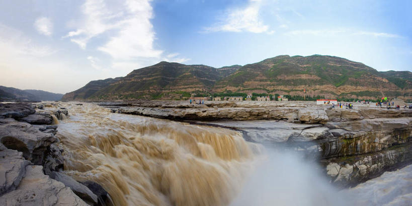 无人,横图,室外,特写,白天,正面,旅游,度假,河流,石头,美景,瀑布,水,黄河,中国,亚洲,飞溅,溅,石子,液体,河水,景观,水滴,水流,娱乐,水珠,自然,享受,休闲,景色,放松,喷洒,自然风光,东亚,山西,山西省,中华人民共和国,华北地区,晋,临汾,临汾市,跌水,石块,彩图,壶口镇,吉县
