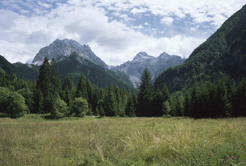无人,横图,室外,白天,正面,旅游,度假,草地,草坪,石头,美景,山,山脉,植物,欧洲,斯洛文尼亚,阴影,光线,石子,影子,景观,山峰,云,云朵,山峦,云彩,娱乐,草,树,树木,蓝色,绿色,白云,蓝天,天空,阳光,自然,群山,天,享受,休闲,景色,放松,生长,晴朗,成长,自然风光,中欧,斯洛文尼亚共和国,石块,岩石,晴空,彩图