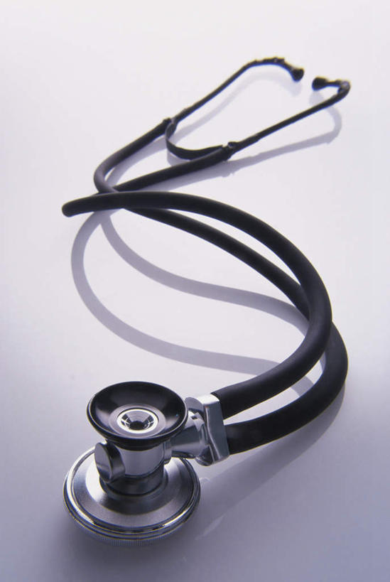 无人,竖图,俯视,室内,特写,白天,白色背景,静物,阴影,反射,影子,一个,听诊器,摄影,影棚,单个,医疗设备,医疗器械,医疗工具,检测工具,彩图,高角度拍摄,影棚拍摄,拍摄