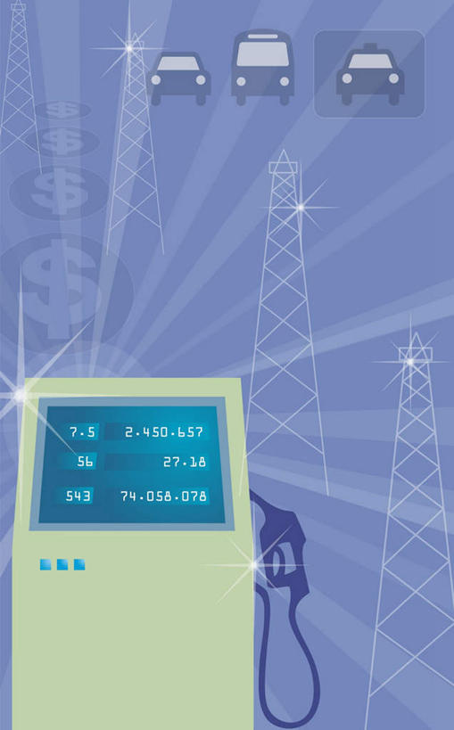 无人,竖图,插画,室内,白天,正面,数码,科技,阴影,网络,高光,几何,计算机图形,合成,图画,画,加油站,电脑合成图,数码合成图,合成图,漫画,加油枪,写实,具体,具象,计量加油枪,输油枪,油枪,彩图,补充站,公共加油站,汽车加油站