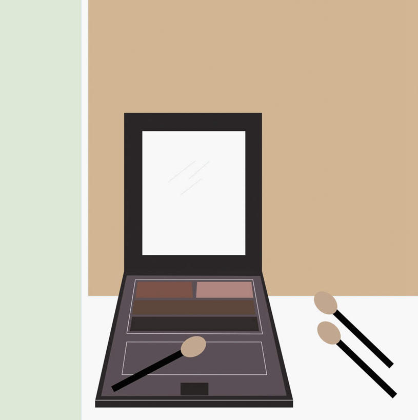 无人,竖图,插画,室内,特写,白天,正面,化妆,美容,数码,科技,镜子,桌面,桌子,一面,护肤,阴影,黄色背景,反射,网络,木制,高光,几何,计算机图形,合成,图画,画,三个,彩妆,化妆镜,化妆刷,木制品,刷子,保养,享受,休闲,眼影,放松,保健,眼影刷,调色盘,电脑合成图,数码合成图,镜像,美容工具,调色板,合成图,镜面,漫画,养颜,彩妆刷,化妆工具,写实,具体,具象,光学,彩图,眼影调色盘