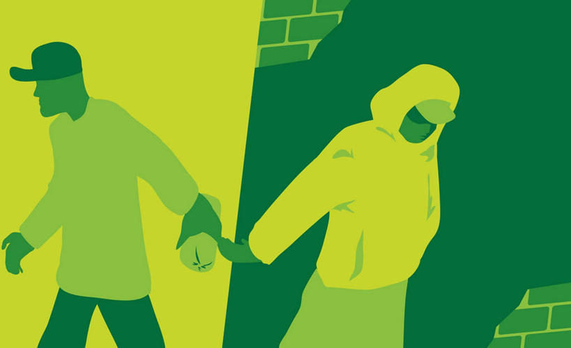 西方人,无人,两个人,伙伴,朋友,走,横图,插画,室内,白天,正面,友谊,合作,团队,数码,科技,帽子,欧洲,欧洲人,两顶,握,阴影,服装,网络,墙,高光,几何,计算机图形,拿,合成,图画,拿着,注视,休闲装,运动帽,墙壁,墙面,画,一个,衣服,低头,观察,看,休闲,休闲服,连帽衫,鸭舌帽,战略,握着,服饰,皮夹子,钱包,单个,观看,电脑合成图,数码合成图,察看,犯人,合成图,零钱包,皮夹,关注,帽衫,漫画,囚犯,写实,具体,具象,联合,合谋,垂头,监犯,囚徒,罪人,配合,协作,男人,男性,年轻男性,年轻女性,女人,女性,白种人,步行,散步,走路,半身,彩图