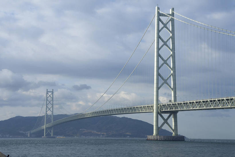 无人,横图,室外,白天,旅游,度假,海洋,美景,景观,云,桥,娱乐,风景,天空,自然,地标建筑,享受,休闲,景色,放松,摄影,宁静,自然风光,明石海峡,明石海峡大桥,彩图,旅行,建筑结构