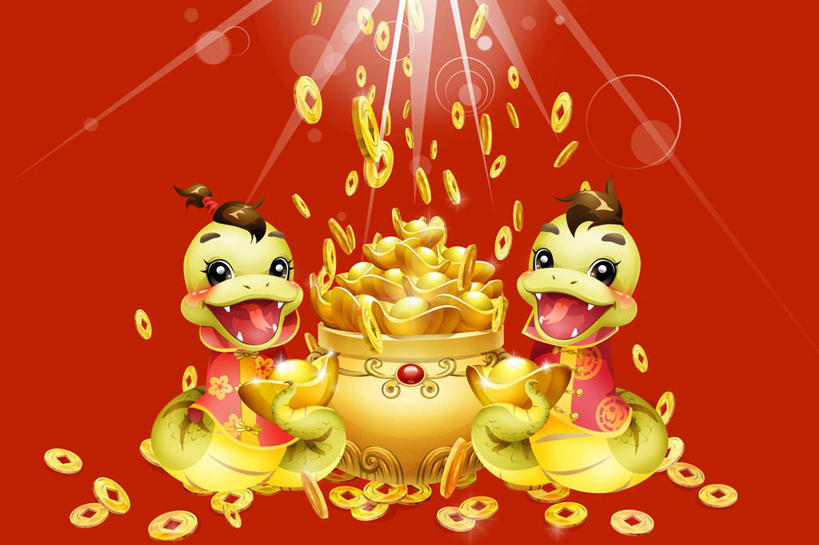 无人,横图,插画,留白,正面,数码,科技,中国,春节,亚洲,阴影,红色背景,庆祝,并排,光线,网络,蛇,光芒,高光,几何,计算机图形,祝福,合成,图画,十二生肖,画,卡通,财富,金融,摄影,影棚,落下,电脑合成图,数码合成图,合成图,中国文化,摄影棚,漫画,东亚,写实,具体,具象,亮粉,聚宝盆,货币,硬币,彩图,影棚拍摄,拍摄,唐装,元宝,传统文化