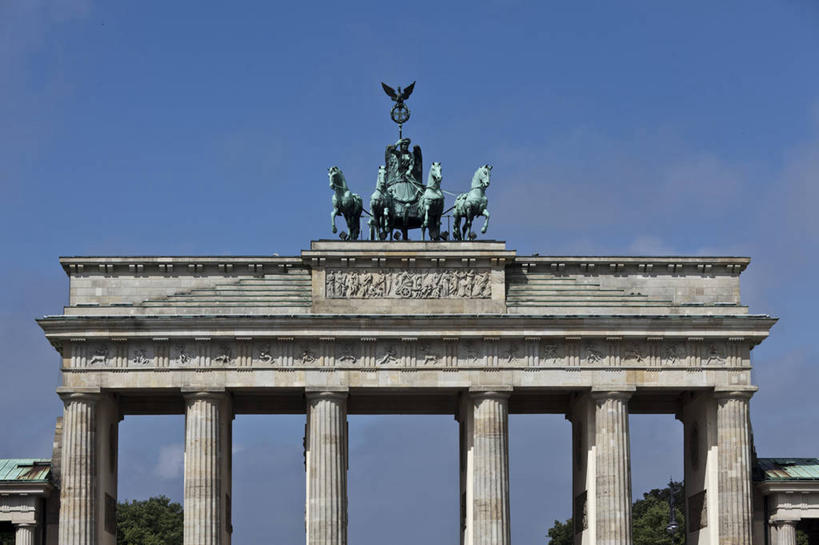 无人,横图,建筑,雕塑,德国,欧洲,柱子,首都,图像,历史,柏林,风景,地标建筑,摄影,建造,都市风光,勃兰登堡大门,彩图,旅行,建筑结构