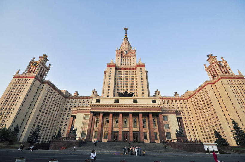 无人,学校,教学楼,横图,室外,白天,仰视,旅游,建筑,俄罗斯,宏伟,教育,校园,风景,地标建筑,教室,摄影,莫斯科,彩图,低角度拍摄,旅行,大学,教学大楼,莫斯科大学